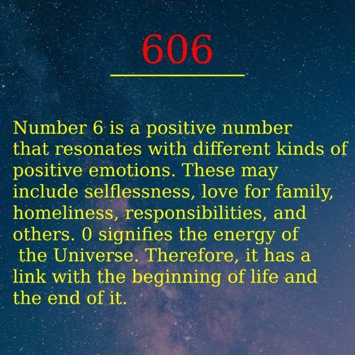 606 numerology meaning
